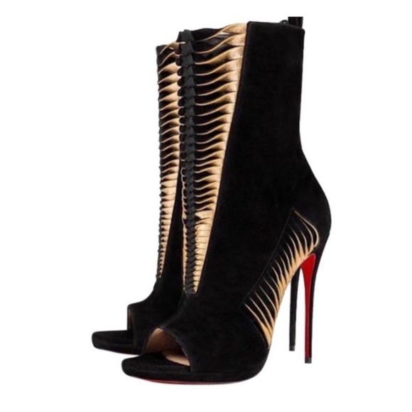 Christian Louboutin Miss Circus 120 Suede Heels - Picture 1 of 11